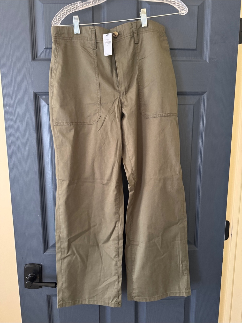 Banana Republic Women's Light Khaki Straight-Leg Chinos